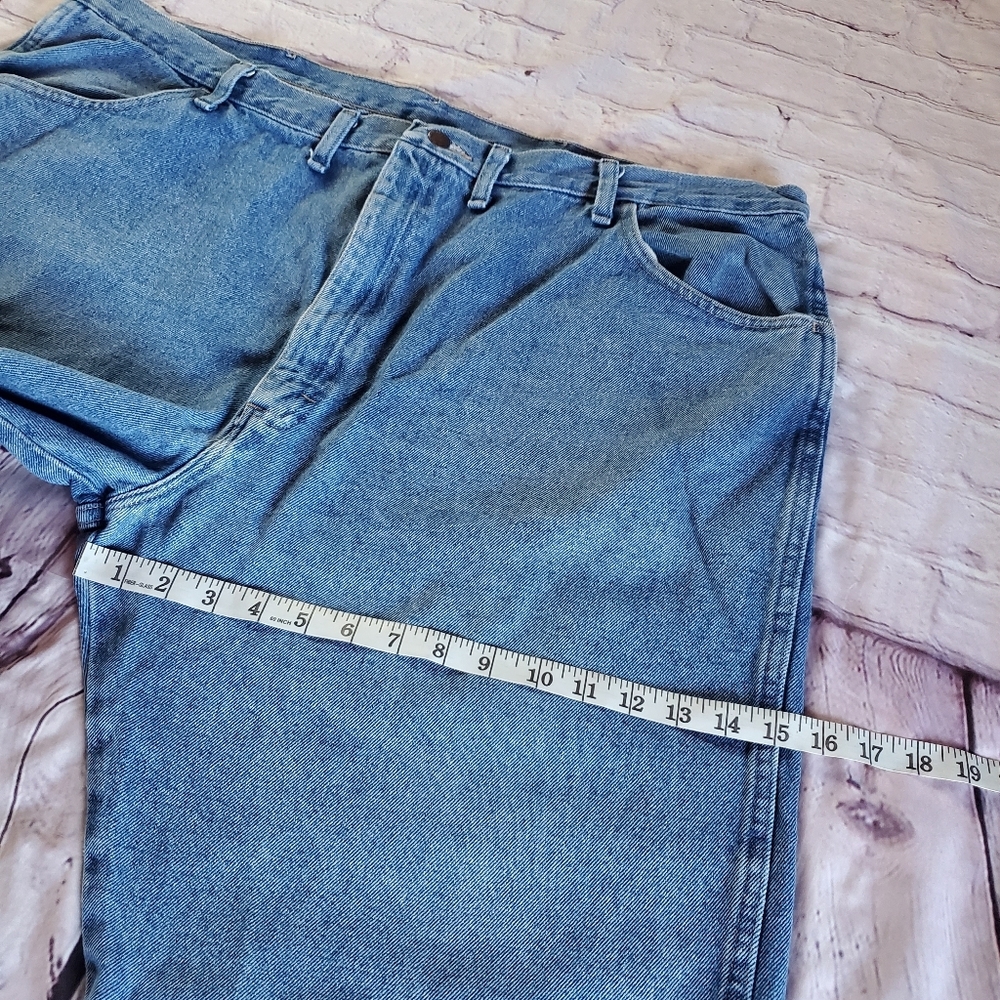 Maverick Lincoln Straight Leg Denim Blue Jeans Size 46X30 Pants Medium Wash - Picture 9 of 10